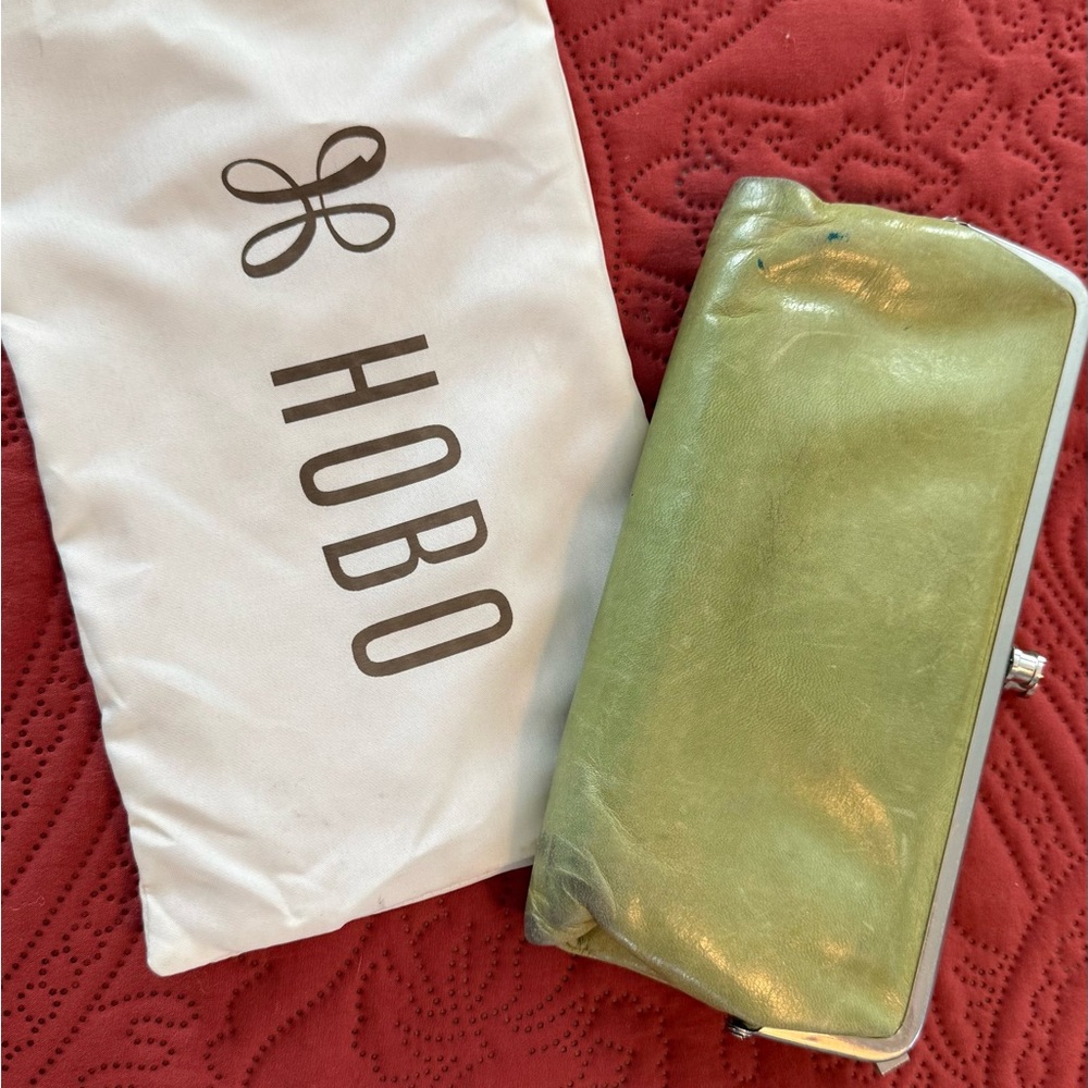 HOBO Olive Leather Wallet